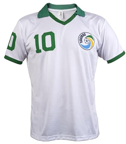 JL Sport Pele Edson Arantes do Nascimento Retro NY Cosmos Football League Weißes Trikot 10