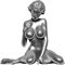Generisch 6 Zoll europäisches Design Bronze fertige weibliche Geschmack volle Akt gegossene Harz-Statue mit Blick auf rechts geformte Eleganz Weiblichkeit