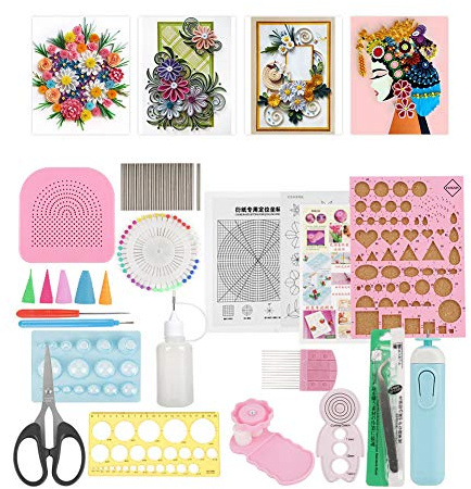 DIY-Quilling-Papier-Schlitzwerkzeuge, Quilling-Papier-Set, für DIY-Papierhandwerk und Heimdekoration, 24-teiliges DIY-Quilling-Papier-Schlitzwerkzeug-Set, Kunsthandwerk, Dekoration