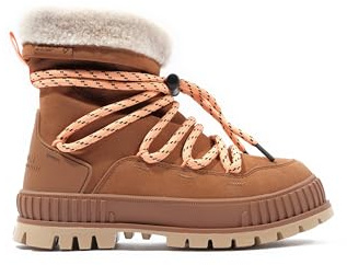Palladium Women's Pallashock Hiver Ankle Boot, Brown, 3.5 UK