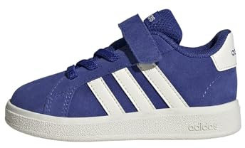 adidas Grand Court 00s Shoes Infants, Scarpe Unisex-Bambini, Semi Lucid Blue/off White/Core Black, 24 EU