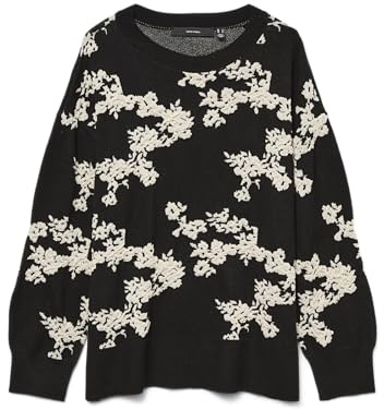 VERO MODA Vmnancy Ls O-Neck Long Pullover Boo Rep