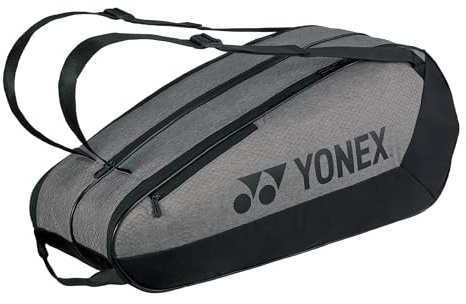 YONEX Teamschlägertasche mit YKK-Reißverschlüssen und mehreren Staufächern – strapazierfähige, leichte Tennistasche für bis zu 6 Schläger