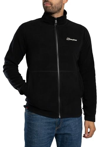 Berghaus Men's Prism Micro Polartec Fleece Full Zip Jacket Fleece Full Zip, Black, L