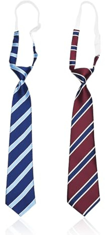 COACOM 2 Corbata Para Niños, Corbata De Patrulla Clásica, Accesorios De Ropa, Adecuados Para Ceremonias, Actuaciones, Bodas.