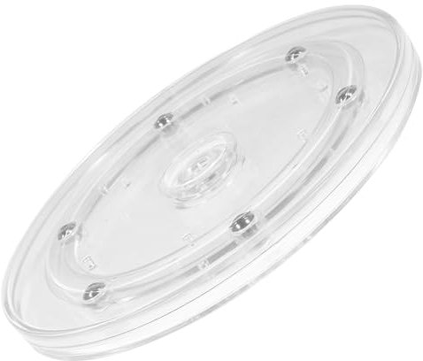 ULTECHNOVO 360Degree Transparent Display Turntable Rotation Stand for Showcasing Cups and Items Design for Easy Viewing and Reduced Friction