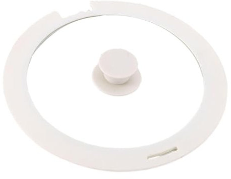 LOVIVER Tapa de Vidrio Universal para Ollas Y Sartenes, White L
