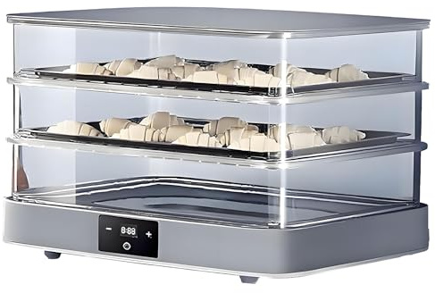 TozMvi Impasto Rimovibile Lievitatore - Temperatura E Tempo Regolabili, Controllo Automatico Dell'umidità per Una Fermentazione Uniforme, Cella di Lievitazione del Pane da 40 Litri