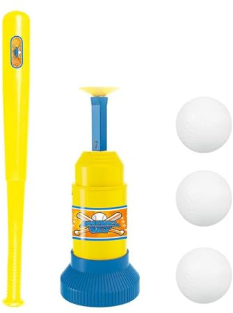 Lerpwige Kreative Baseball Pitching Maschine Für Outdoor Indoor Schlagübungen Baseball Trainer Pitcher Spielzeug Mit 3 Schaumstoffbällen Motorik Training Sportausrüstung