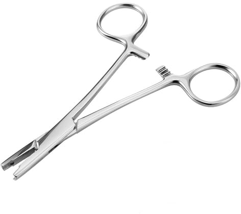 anneratteryer 1 Stück Schmuckzange Bastelzange Piercing Zange für Kugeln13 Cm Länge.für Öffnungen von 3 Mm. Verfügt Über Einen Sehr Starken Griff, Ideal für Schmuck,Perlen und Piercing-Accessoires.