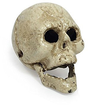 Flaschenöffner Totenkopf Schädel Gusseisen Weiß Halloween Gothic Antik-Stil