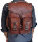 Handmade World Sac à dos vintage en cuir marron pour ordinateur portable pour homme et femme, marron, 12 x 16