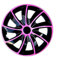 Radkappen / 4 x Universal Radzierblenden - QUAD rosa (16)