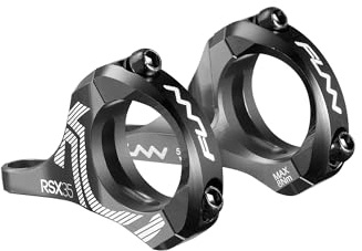 Funn RSX Direct Mount Stem for Dual Crown Fork, 35mm Clamp | CNC 6061 alloy, adjustable 45-50mm reach, for downhill, freeride and MTB, fits Surron, Talaria and similar E-bikes
