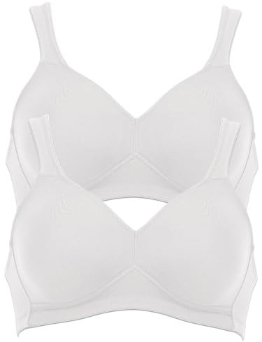 Anita 2er Sparpack BH ohne Bügel Twin 5493 Gr. 95C in 1xweiß 1xweiß