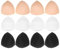 TENDYCOCO 6 paia inserti per reggiseno inserti per reggiseno coppe per reggiseno inserti protezioni per seno per costumi da bagno sportivi colore della pelle nera
