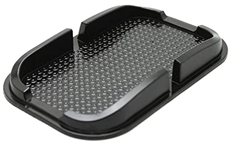 Plateau Antidérapant pour Tableau de Bord de Voiture, MoreChioce Multifonctionnel Cadre de Navigation de Voiture Anti-dérapant Support de Rangement en Silicone pour aux Clés Pièces de Monnaie Tasses