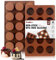 Walfos Silikon-Fettbombenformen, 6 Mulden, runde Oreo-Form – perfekt für Keto-Fettbomben, Gelee, dunkle Schokolade, Mini-Erdnussbutterbecher, 2 Packungen
