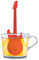 Winkee Rocks Gitarren Teesieb I Teesieb für losen Tee I Cool Tea Infuser I Teefilter für Tasse & Thermobecher I Gewürzei aus Silikon I Teekugel-Gitarren-Form
