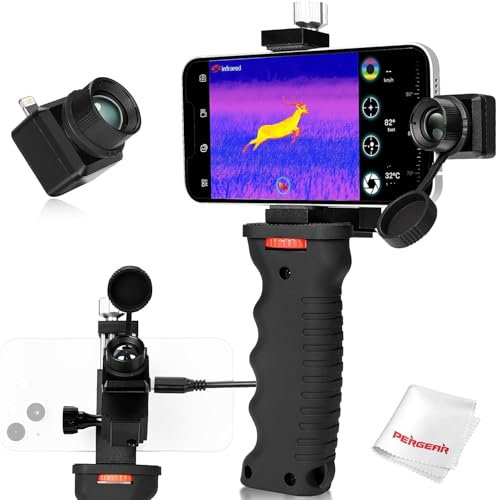 InfiRay Xinfrared T2 Pro Wärmebildkamera Nachtsichtgeräte für die Jagd, 12μm 256 * 192 Auflösung, 13mm Brennweite, 13.6°×10.2° FOV, Hot-Spot-Verfolgung, bis zu 1300m (nur für iOS 13 und höher)