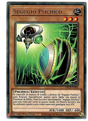 YU-GI-OH GRCR-IT046 Psychischer Hund Seltene 1. italienische Ausgabe Konami yugioh