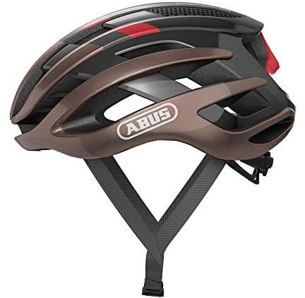 ABUS Rennradhelm AirBreaker - High-End Fahrradhelm für den professionellen Radsport - für Jugendliche und Erwachsene - Helm für Damen und Herren - Kupfer/Rot, Größe L