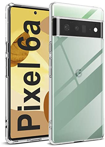 Chalpr Crystal Clear Kompatibel mit Google Pixel 6a Hülle, Vergilbungsfrei Hohe Transparente Dünn Weich TPU Schutzhülle Cover Stoßfest Slim Silikon Case für Pixel 6a Handyhülle -Durchsichtig