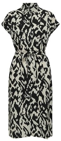 ONLY Onlhannover-Maglietta S/S Dress Noos Wvn Abito da Camicia, Betulla 2, 44 Donna