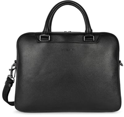 LANCASTER | Milano Gentlemen - Porte documents Cuir de Vachette Grainé Noir