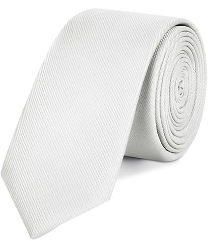 OcioDual Krawatte Weisse, Krawatten für Herren, Tie, Klassisch, Elegant für Feiern, Events, Hochzeitskrawatten, Partys, Krawatte Damen, Geschäftsleute, Herrenkrawatten für Geschenke, Unisex