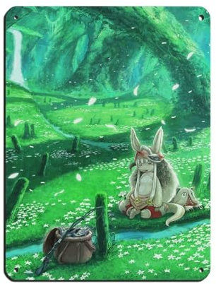Made in Abyss Nanachi Anime-Poster, Retro-Poster, Metall-Blechschild, schicke Kunst, Retro, Eisenmalerei, Bar, Menschen, Höhle, Café, Familie, Garage, Poster, Wanddekoration, 30 x 40 cm