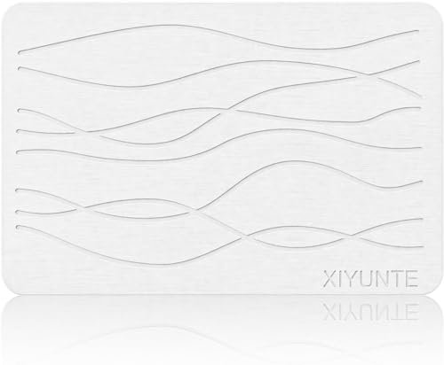 XIYUNTE Stein Badematte - Natürlich Trocken, 60 x 40 cm, Rutschfest, Weiß