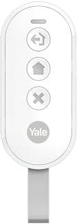 Yale - Fernbedienung - AL-KF-1A-W - Aktivieren, Teilaktivieren, Deaktivieren - Panikknopf - Tastensperre - Yale Horizon+ Technologie 1 km Reichweite - Kompatibel mit Yale Smart Alarm