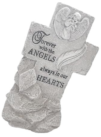 KITANDOVE Monument Commémoratif Forme De Croix pour Jardin Statue Ange pour Marquer Les Lieux De Et Décorer Les Cimetières