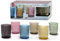 Generic Set 6 Bicchieri calici Colorati Da 300ml In Vetro Per Acqua E Vino Bicchiere Colorato decori, ec300