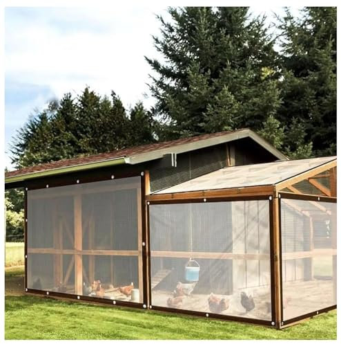 Bâche Transparente Imperméable,Bâche Impermeable Exterieur Transparente 1x1m, Bâche Armée Transparente À L'épreuve des Déchirures Réversible Extérieure pour Jardin Terrasse Serre (Size : 2x4m)