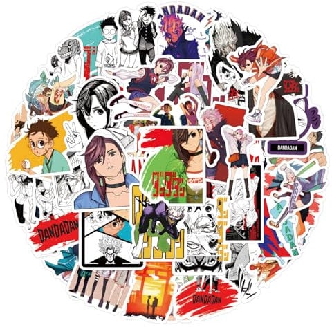 DANDADAN Anime Stickers Pack 50 PCS |Stickers for Car,Laptop,Water Bottles,Stickers for Teens Cute Vinyl Decals