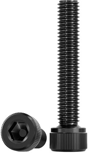 Drenky Zylinderschrauben mit Innensechskant M8 X 40mm 10 Stück DIN 912 (ISO 4762) Zylinderkopfschrauben Schwarz Maschinenschrauben Edelstahl A2 V2A Gewindeschrauben