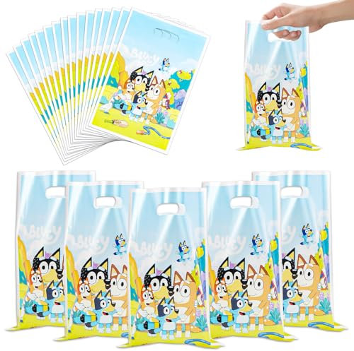 50Pcs Bolsas de Regalo, Bolsas de Regalo de Dibujos Animados, Bolsas para Cumpleaños, Bolsas de Regalo de Caramelos Blue-y, Bolsas de Regalo para Fiestas de Cumpleaños, Bolsas de Regalo para Niños