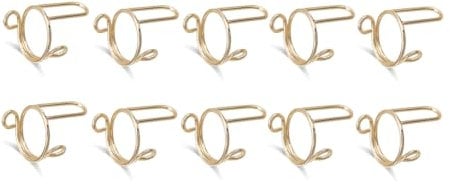 Sweetness 10 Pieces Sets Thin Nail Rings for Ladys Ring Jewelry Metal Gift to Girlfriend Gold
