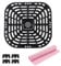 Air Fryer Grill Plate, Air Fryer Grill Pan Tray Rack Part with Rubber Feet for Instants Pot Vortex Plus 6QT, Air Fryer Accessories for Instants Gourmia GAF735 6QT Air Fryer,Non-Stick, Dishwasher Safe