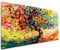 Abstrait Peinture par Numero Adulte Enfant, Kits de Peinture Numero Adulte Arbre, Kit de Peinture à l'huile pour Débutants, Peintures Acryliques pour la Décoration de Maison (Sans Cadre) 50x70cm I-7