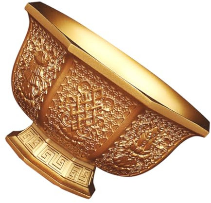 Yardenfun Adornos De Latón Cuenco De Latón Decoración Artesanía De Latón Tazón De Adoración Cuenco del del Dinero Decoración De Mesa del Hogar Tazón De Sacrificio Contenedor De Agua