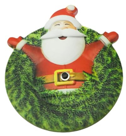 F Fityle Sonnette de porte du Père Noël, carillon d'entrée facile à installer, décoration de Noël, bouton-poussoir, sonnette de porte pour bureau, chambre à