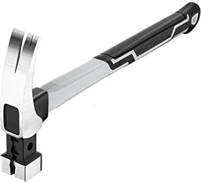 Claw Hammer Multifunction Square Head Steel Woodworking Nail Striking Tools with Magnet Square Head Claw Hammer