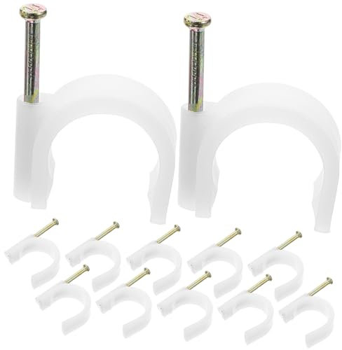 HOMOCONO Agrafes Pour Fils Clips Pour Câbles Ethernet Agrafes Pour Câbles Coaxiaux Support De Fils Pince À Dégagement Rapide