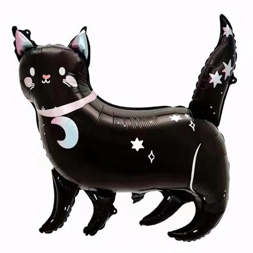 1 Stück Katze Folienballons, Helium Ballon Katz Luftballon, Airwalker Ballon, Kinder Geburtstag Party Deko