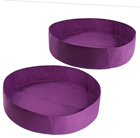 Abaodam 2 Stück Pflanzsäcke Aus Filz 50x20cm Atmungsaktive Stoff Pflanzgefäße Verdickte Wiederverwendbare Wachstumstaschen Bewegliche Pflanzbehälter Für Innen Und Außen Lila