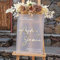 Welcome to Our Wedding – Custom Acrylic Wedding Welcome Sign | 3D Frosted Gold Garden Style | Personalized with Names & Date (Welcome to our wedding)