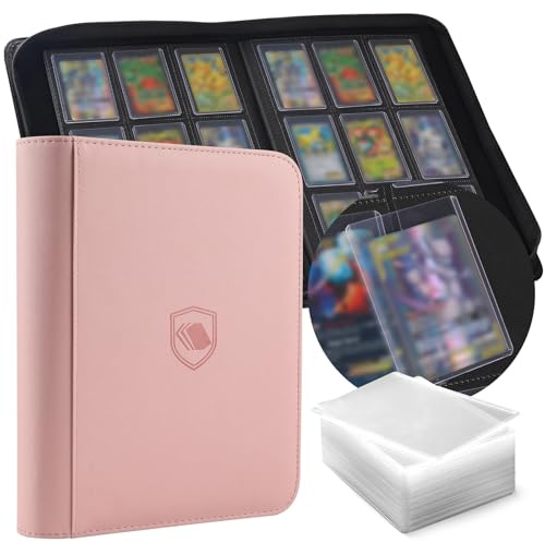 Top Loader Binder 9 Pocket, Holds 360 Toploaders, 100 Toploader INCLUDED